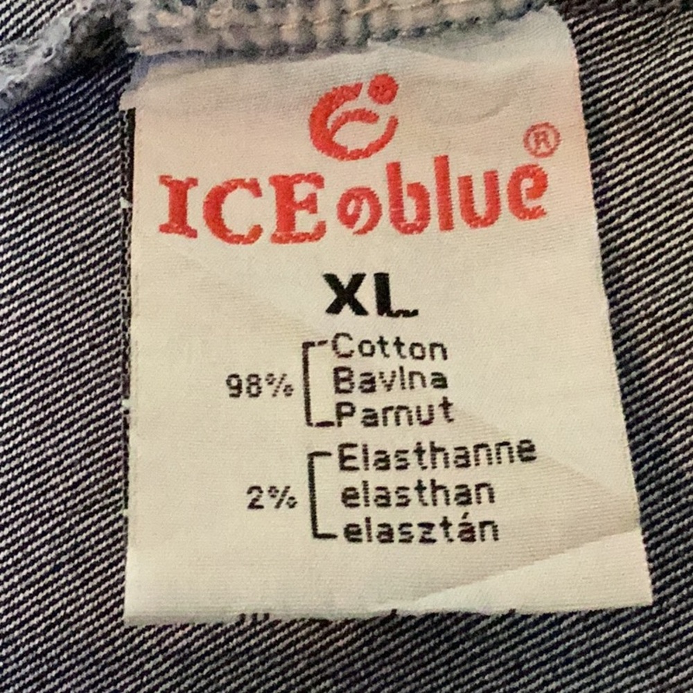 ICE BLUE Denim Vest (XL) with Horse on back. - Picture 9 of 9